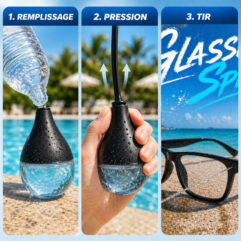 Lunette qui tire de l'eau - Glasses Spray x2 💦